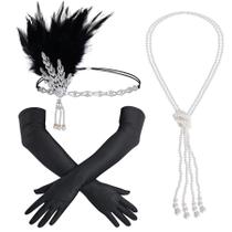 Conjunto de capacetes Flapper Choyaxo 1920s Roaring 20s para mulheres