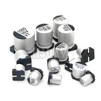 Conjunto De Capacitores Eletrolíticos De Alumínio 6.3V-680V SMD 1UF-100UF 10PCS