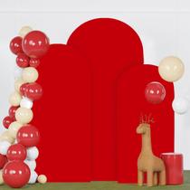 Conjunto de capas Arch FANPROMS Red 5 pés 6 pés 7 pés elastano ajustado x3 Conjunto de capas Arch FANPROMS Red 5 pés 6 pés 7 pés elastano ajustado x3