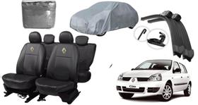 Conjunto de Capas Automotivas Clio 1990-2012 + Capa de Cobrir e Limpador de Parabrisa