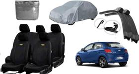 Conjunto de Capas Automotivas para Onix 2013-2017: Capa de Couro, Cobertura e Limpador