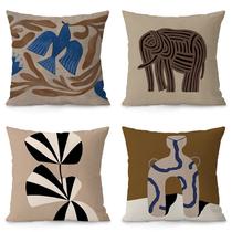 Conjunto de capas de almofada Abstract Boho Modern Minimalist x4