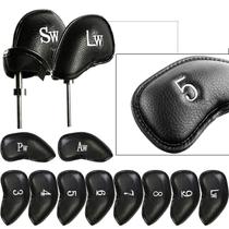 Conjunto de capas Golf Iron Head FINGER TEN de 12 peças de material sintético Conjunto de capas Golf Iron Head FINGER TEN de 12 peças de material sintético
