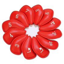 Conjunto de capas Golf Iron Head FINGER TEN de 12 peças de material sintético Conjunto de capas Golf Iron Head FINGER TEN de 12 peças de material sintético