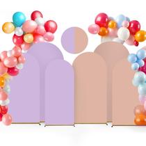 Conjunto de Capas para Arco Psasrm 3 Nude Lavanda em Spandex