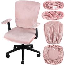 Conjunto de capas para cadeiras de escritório Tallew Stretchable Light Pink