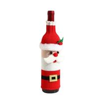 Conjunto De Capas Para Garrafa De Vinho De Natal Com Boneco De Neve, Sacos De Vinho Trançados Para Conjunto De Capas Para Garrafa De Vinho De Natal Com Boneco De Neve, Sacos De Vinho Trançados Para