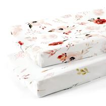 Conjunto de capas para trocadores GRSSDER, pacote com 2 unidades, 81 x 41 cm, floral