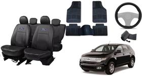 Conjunto de Capas Resistentes Edge 09-12 com Tapete e Volante