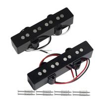 Conjunto De Captadores Para Guitarra Baixo De 4 Cordas Estilo Aberto Alnico 5 JB Neck Bridge Preto Conjunto De Captadores Para Guitarra Baixo De 4 Cordas Estilo Aberto Alnico 5 JB Neck Bridge Preto