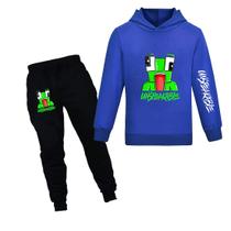 Conjunto de capuz e calças shumintaojin para meninos e meninas de 6 a 13 anos Conjunto de capuz e calças shumintaojin para meninos e meninas de 6 a 13 anos