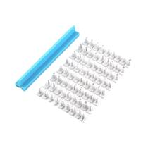 Conjunto De Carimbos Cerâmicos Alfanuméricos Para Estampagem Em Argila Polimérica Ferramentas De