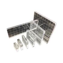 Conjunto De Carimbos De Acrílico Transparente 7 Peças Multi-tamanho Para Decoração De Scrapbook DIY