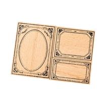 Conjunto De Carimbos De Borracha DIY Barroco Retrô 3 4 Peças Selo Personalizado Para Convites E