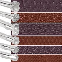 Conjunto de carimbos de couro HINZIC, 6 peças de ferramentas de escultura em liga de aço Conjunto de carimbos de couro HINZIC, 6 peças de ferramentas de escultura em liga de aço