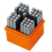 Conjunto de carimbos HORUSDY, 37 peças, número e letra, metal de 3 mm Conjunto de carimbos HORUSDY, 37 peças, número e letra, metal de 3 mm