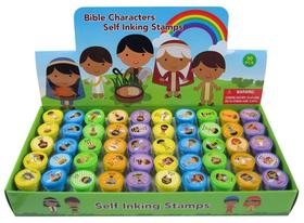 Conjunto de carimbos TINYMILLS Bible Characters, 50 unidades para crianças Conjunto de carimbos TINYMILLS Bible Characters, 50 unidades para crianças