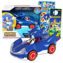 Conjunto de Carrinho de Corrida Retrátil Sonic The Hedgehog Conjunto de Carrinho de Corrida Retrátil Sonic The Hedgehog