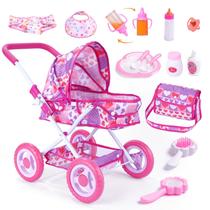 Conjunto de Carrinho para Boneca BABESIDE para Bonecas de 25 a 30 cm Conjunto de Carrinho para Boneca BABESIDE para Bonecas de 25 a 30 cm