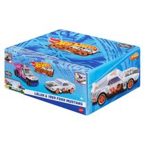 Conjunto de Carrinhos Hot Wheels - Lolux e Ford Mustang 1969 - Pull-Back Speeders - Mattel