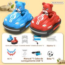 Conjunto De Carro De Batalha RC Infantil JJRC Q195 Controle Remoto Go Kart Com Música Leve Brinquedo