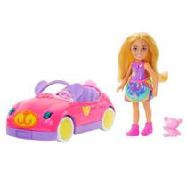 Conjunto de Carros de Brinquedo Barbie Chelsea com Tema de Urso Conversível Conjunto de Carros de Brinquedo Barbie Chelsea com Tema de Urso Conversível