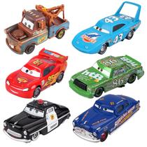 Conjunto de carros de brinquedo Creekdie 6 peças 1:55 Diecast Mater Chick Hicks Conjunto de carros de brinquedo Creekdie 6 peças 1:55 Diecast Mater Chick Hicks