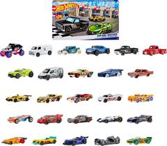 Conjunto de carros de brinquedo Hot Wheels ABC Racers 26 unidades em escala 1:64 para crianças a partir de 3 anos