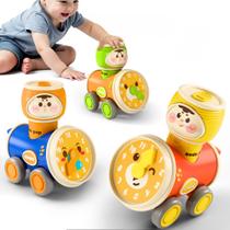 Conjunto de carros de brinquedo iPlay iLearn Press to Go para crianças de 1 a 3 anos