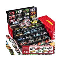 Conjunto De Carros De Corrida Interativos Para Crianças Com 48 Peças E Mapa, Edição De Caixa De