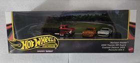 Conjunto de carros fundidos sob pressão Hot Wheels Premium, pacote com 4 unidades com Horizon Hauler Conjunto de carros fundidos sob pressão Hot Wheels Premium, pacote com 4 unidades com Horizon Hauler