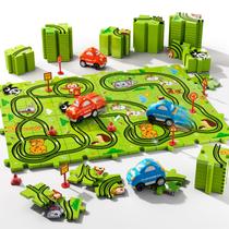 Conjunto de carros Puzzle Race Track Beby Buty Animal Theme 48 unidades de 3 a 5 anos