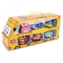 Conjunto de carros Toy Robot Poli Car Kids Transform Vehicle 6 unidades Conjunto de carros Toy Robot Poli Car Kids Transform Vehicle 6 unidades