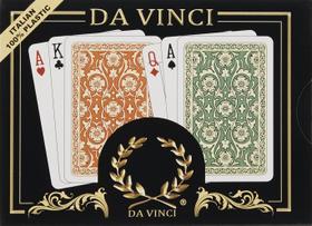 Conjunto de cartas de baralho DA VINCI Venezia 100% plástico de 2 decks Conjunto de cartas de baralho DA VINCI Venezia 100% plástico de 2 decks