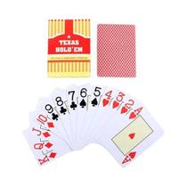 Conjunto De Cartas De Pôquer De Plástico Liso À Prova D'água Baccarat Texas Hold'em Bridge Games