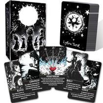 Conjunto de cartas de tarô Lythra 78 Tarot Oracle Cards com livro-guia