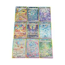 Conjunto De Cartas Eeveelution PTCG 9 Peças Umbreon Sylveon Com Textura Brilhante Coleção De Jogos Conjunto De Cartas Eeveelution PTCG 9 Peças Umbreon Sylveon Com Textura Brilhante Coleção De Jogos