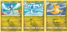 Conjunto de cartas Pokémon Dragonite 131/195 Silver Tempest Evolution
