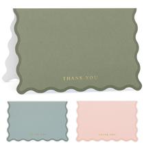 Conjunto de Cartões de Agradecimento ZICOTO com 30 unidades, envelopes e adesivos Conjunto de Cartões de Agradecimento ZICOTO com 30 unidades, envelopes e adesivos