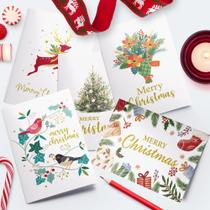 Conjunto de cartões de Natal Dessie, 30 unidades de 4 x 6 polegadas com envelopes Conjunto de cartões de Natal Dessie, 30 unidades de 4 x 6 polegadas com envelopes
