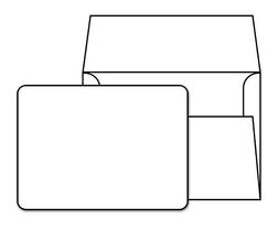 Conjunto de cartões de notas e envelopes S Superfine Printing A1 50