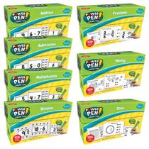 Conjunto de cartões de quiz de matemática 7 Kaplan Early Learning Power Pen