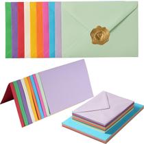 Conjunto de cartões e envelopes coloridos Toperd, pacote com 50, 13 x 18 cm