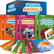 Conjunto de cartões flash QUOKKA 312 Substantivo para crianças e adultos