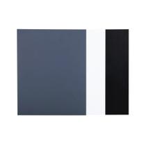 Conjunto de cartões White Balance JJC 10x8cm com cartão cinza, branco e preto Conjunto de cartões White Balance JJC 10x8cm com cartão cinza, branco e preto