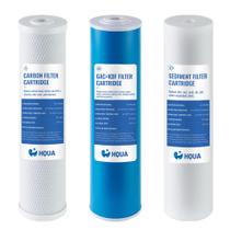 Conjunto de Cartuchos Filtro de Água HQUA Série WF3 20" Conjunto de Cartuchos Filtro de Água HQUA Série WF3 20"