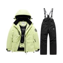 Conjunto De Casaco E Calças De Esqui Para Meninos E Meninas, Quente E Impermeável, Para Esqui E