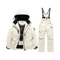 Conjunto De Casaco E Calças De Esqui Para Meninos E Meninas, Quente E Impermeável, Para Esqui E