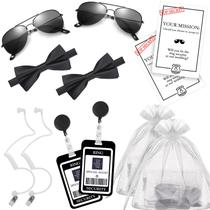 Conjunto de casamento Ring Security DONSAJI com gravata borboleta, crachá e muito mais Conjunto de casamento Ring Security DONSAJI com gravata borboleta, crachá e muito mais