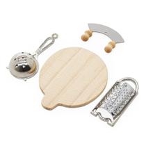 Conjunto de cascas de pizza em miniatura Odoria 1/6 Dollhouse Decoration